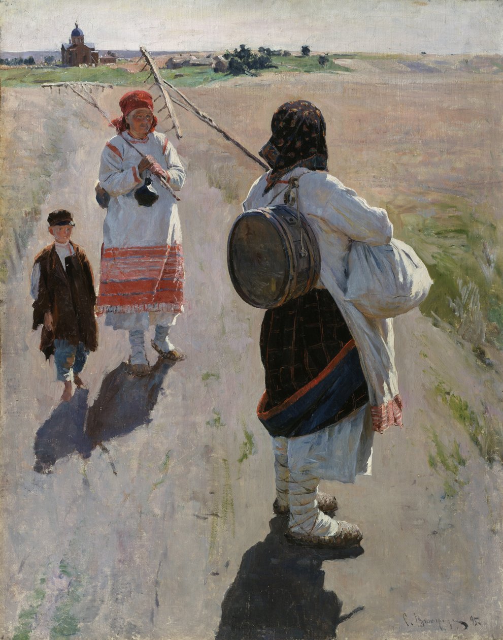 Para o trabalho, 1895 de Sergei Arsenevich Vinogradov