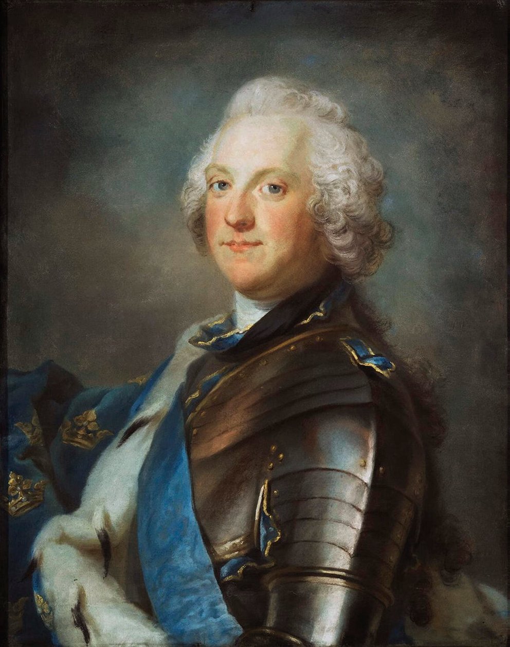 Retrato de Adolph Frederick, 1710-1771, rei da Suécia, entre 1751-1786. de Sergei Ivanovich Gribkov
