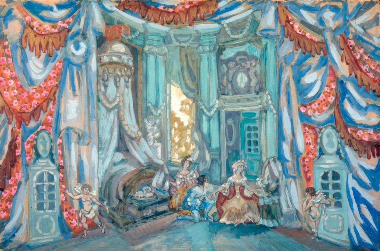 Mozart, Figaro - cenografia Sudeikin de Sergei Jurjewitsch Sudeikin