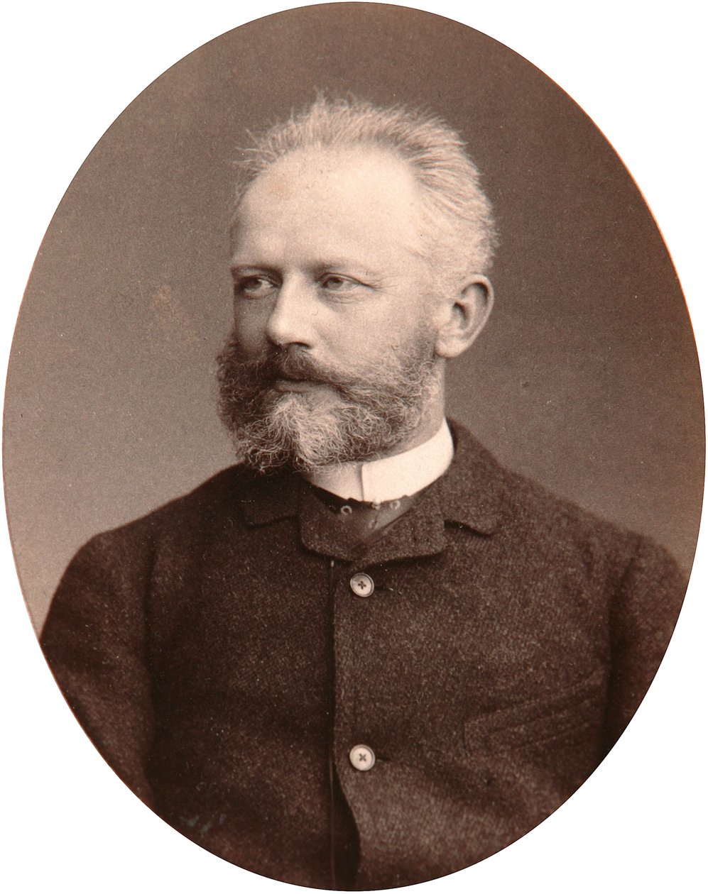 Peter Tchaikovsky, compositor russo, final do século XIX de Sergei Lvovich Levitsky