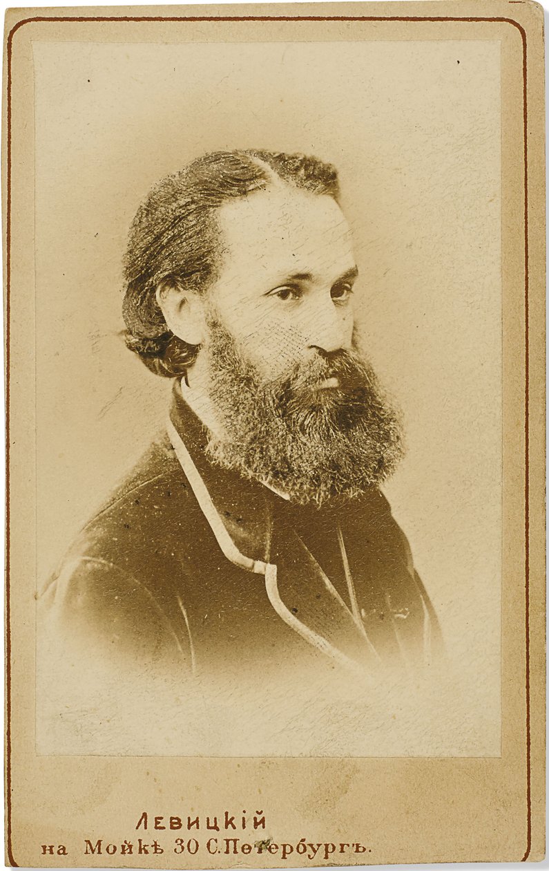 Retrato do violoncelista Karl Yulievich Davidov 1838-1889, c. 1875. de Sergei Lvovich Levitsky