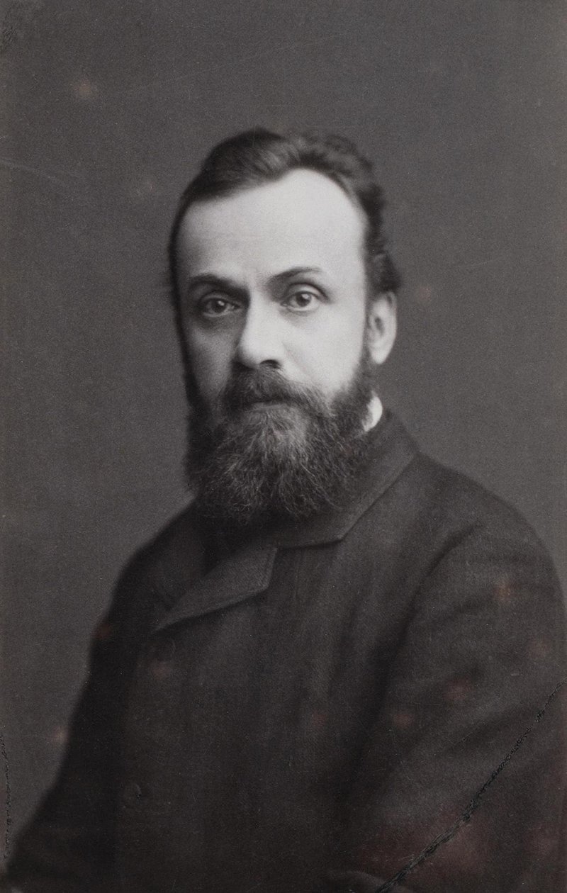 Retrato do escritor Gleb Ivanovich Uspensky 18431902, 1870 de Sergei Lvovich Levitsky