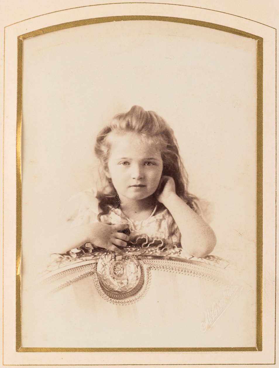 Tatiana Nikolaievna de Russie (1897-1918) - Grã-Duquesa Tatyana da Rússia, de Levitsky, Sergei Lvovich (1819-1898). Foto albúmen de Sergei Lvovich Levitsky