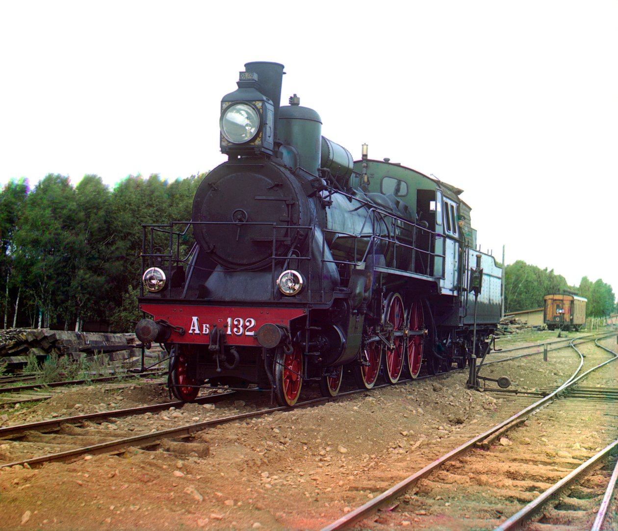 Comboio russo de Sergei Mikhailovich Prokudin Gorskii