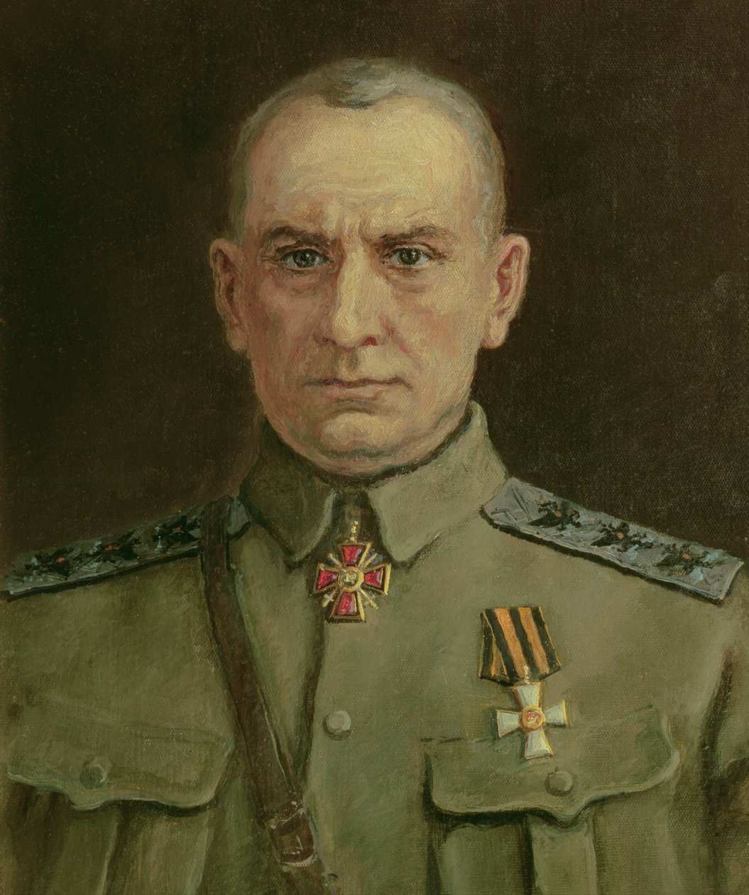 Governante Supremo e Almirante Russo A. Kolchak (1874-1920) (óleo sobre tela) de Sergei Varlenovich Pen