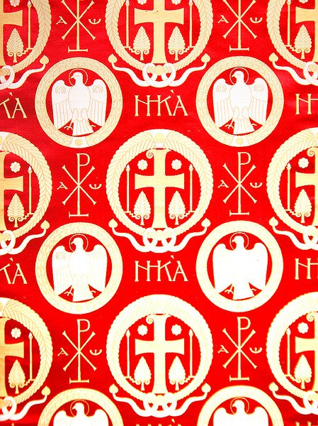 Olovyanishnikov Manufactory Brocade, início do século XX (têxtil) de Sergei Vashkov