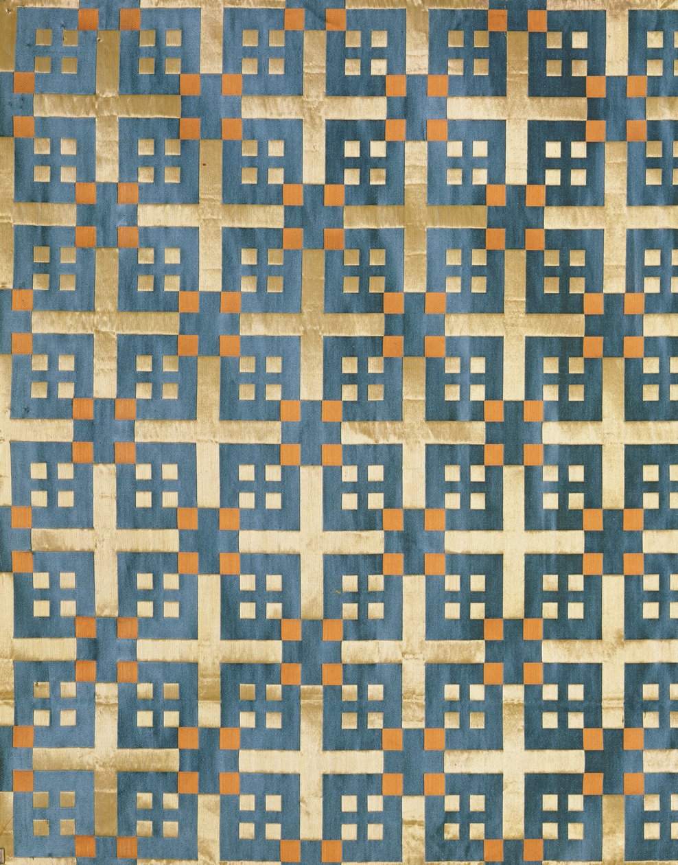 Olovyanishnikov Manufactory Half-Silk Satin, início do século XX (têxtil) de Sergei Vashkov