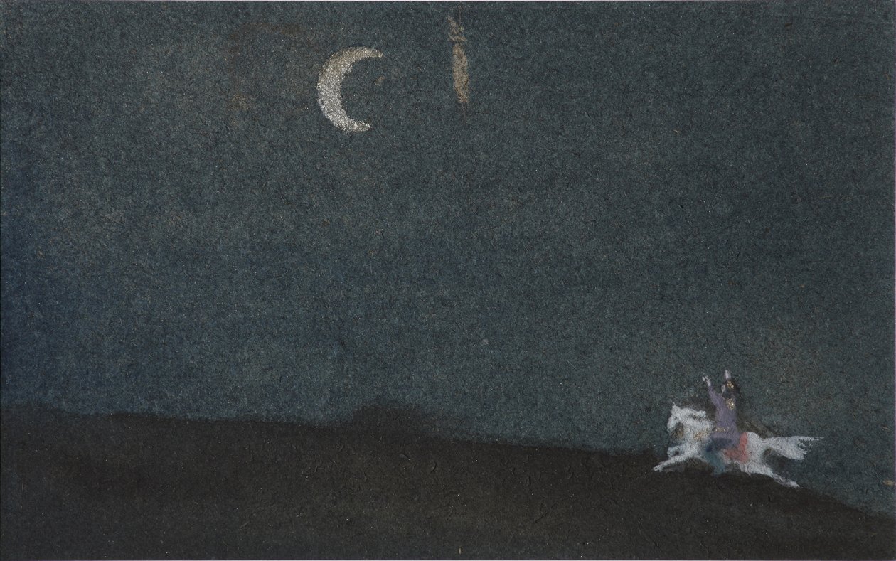 Ilustração do Conto da Princesa Morta e dos Sete Cavaleiros de Sergei Vasilievich Malyutin