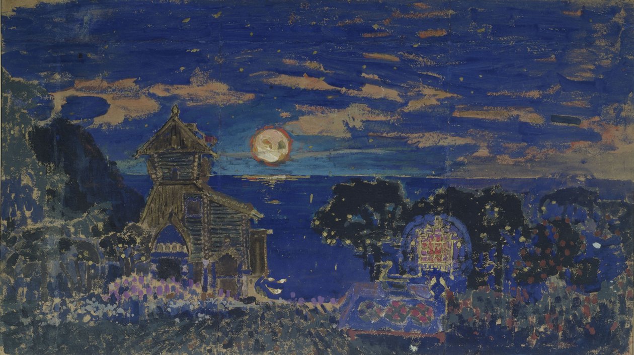 Cenografia da ópera Kashchey the Deathless de N. Rimsky-Korsakov, 1902 de Sergei Vasilievich Malyutin