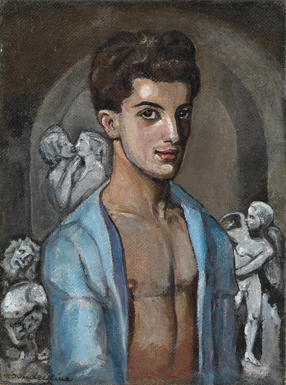 Retrato da coreógrafa e bailarina Léonide Massine 1896-1979 de Sergei Yurievich Sudeykin