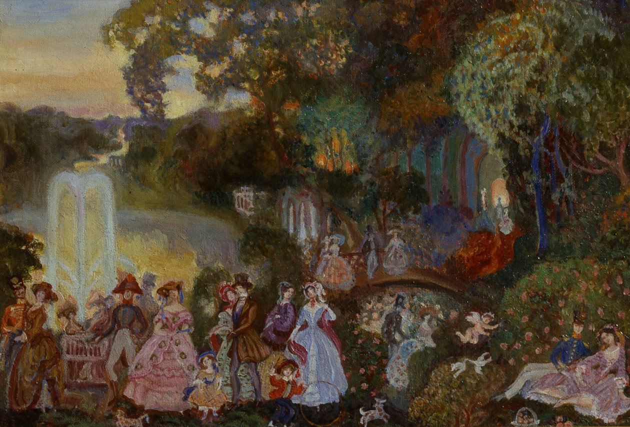 Merrymaking público, 1906 de Sergei Yurievich Sudeykin