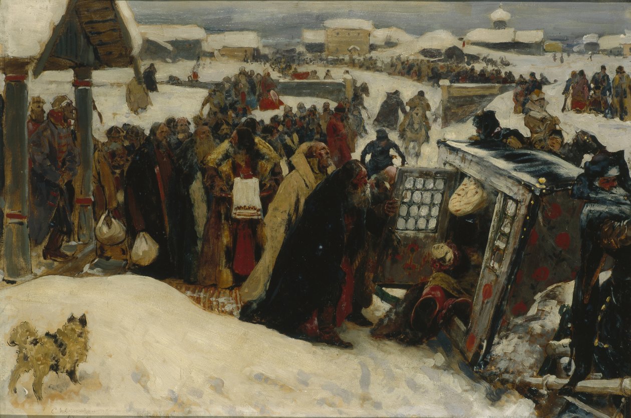 Chegada de um voivode, 1907 de Sergej Vasilevic Ivanov