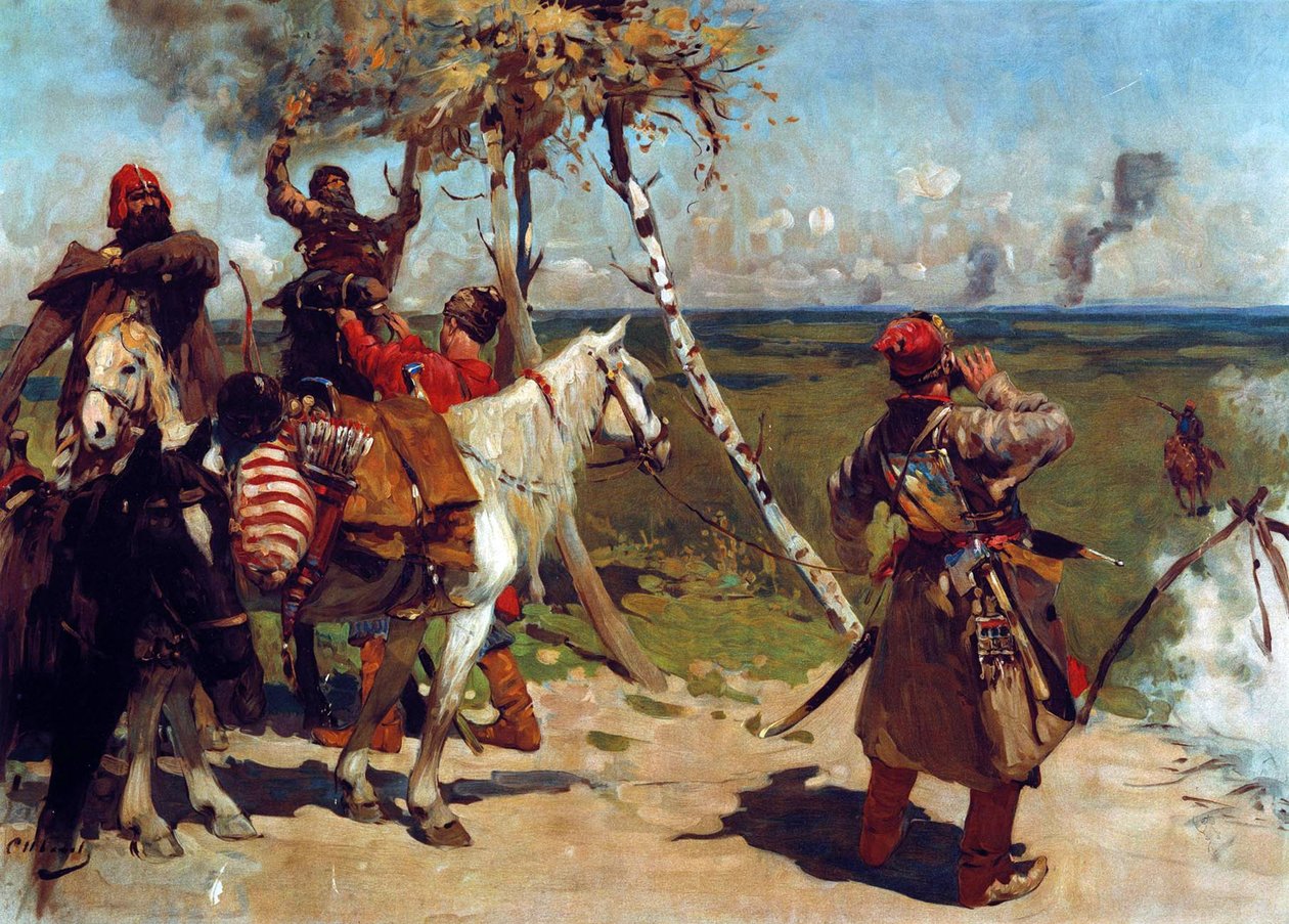 Na guarda de fronteira de Moscovo de Sergej Vasilevic Ivanov