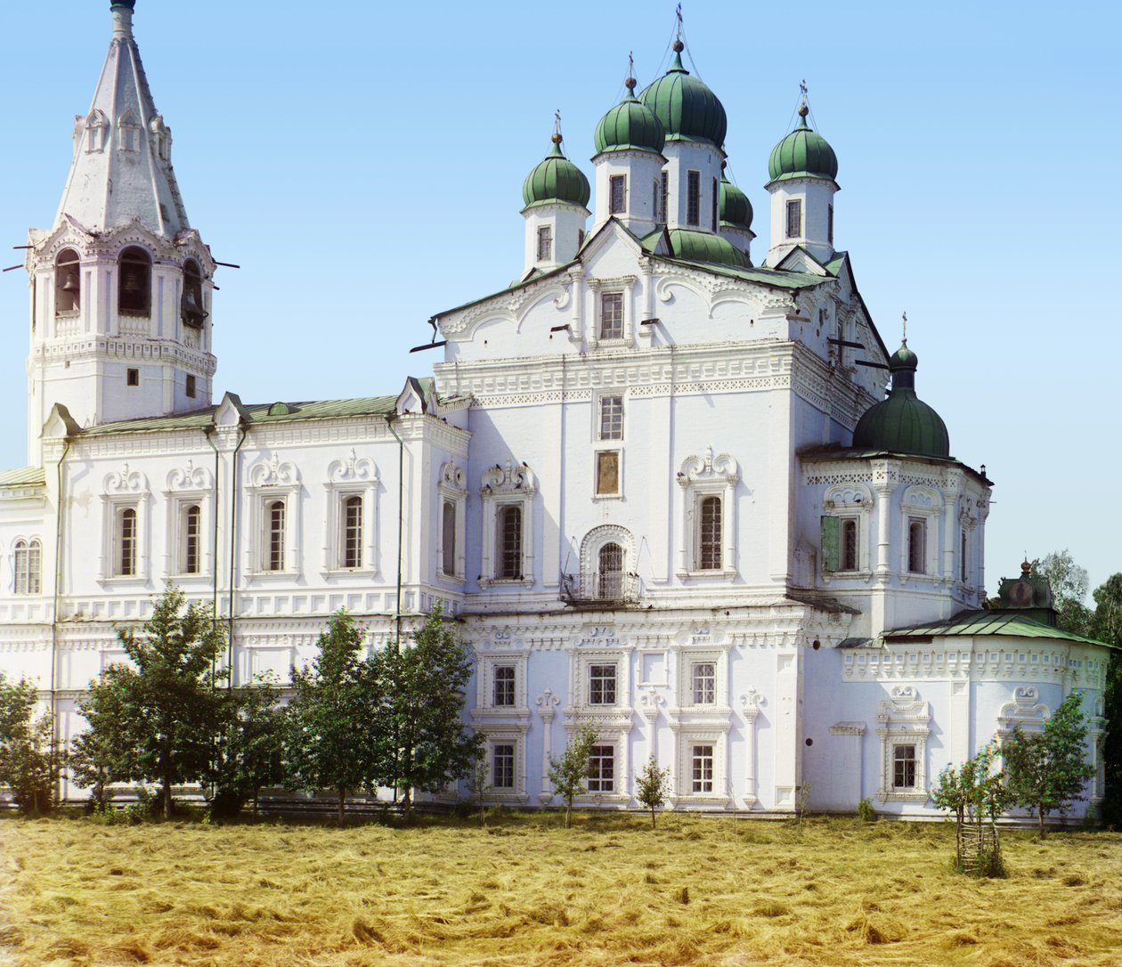 Catedral da Assunção no Mosteiro de Dalmatov, 1905-1915 de Sergey Prokudin Gorsky