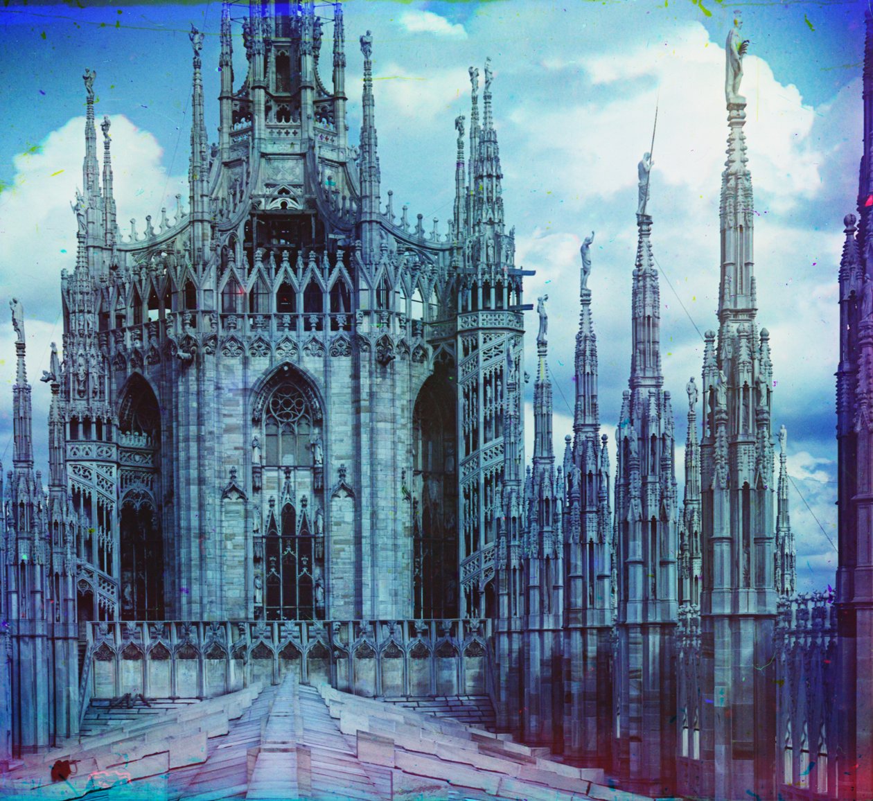 Catedral de Milão, 1905-1915 de Sergey Prokudin Gorsky