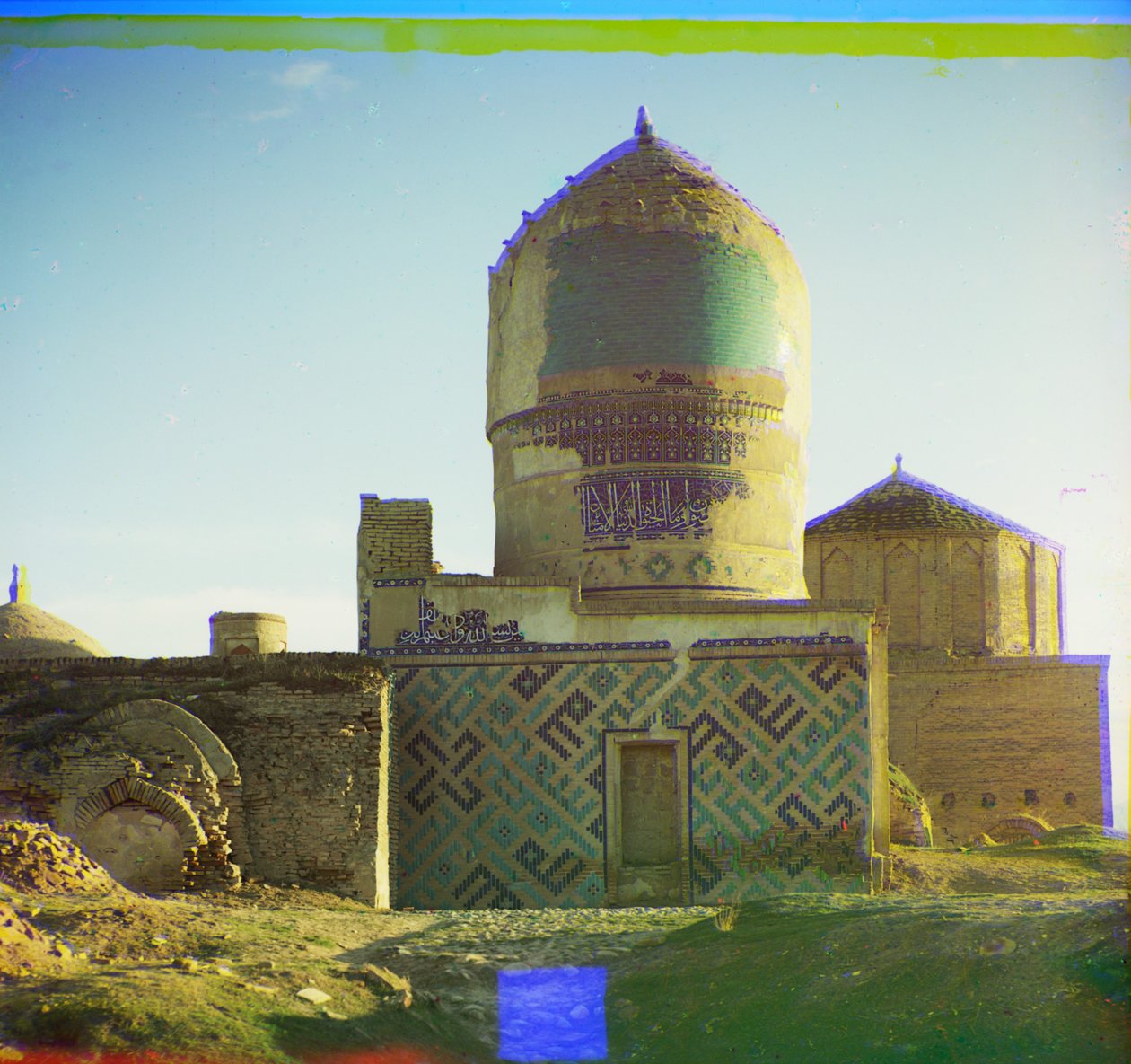Tumba em Shakh-i Zindeh, Samarkand, 1905-1915 de Sergey Prokudin Gorsky