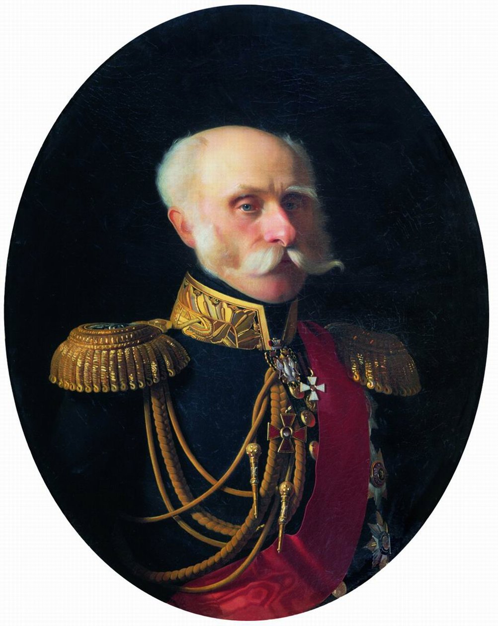 Retrato do conde Fyodor Petrovich Litke 1797-1882 de Sergey Konstantinovich Zaryanko