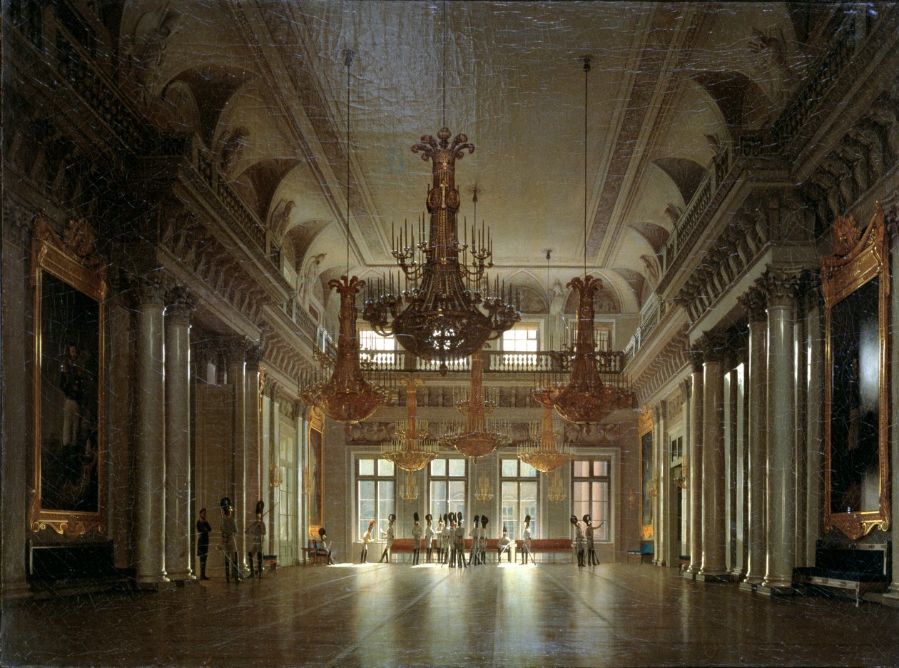 O salão do marechal de campo no Palácio de inverno de Sergey Konstantinovich Zaryanko