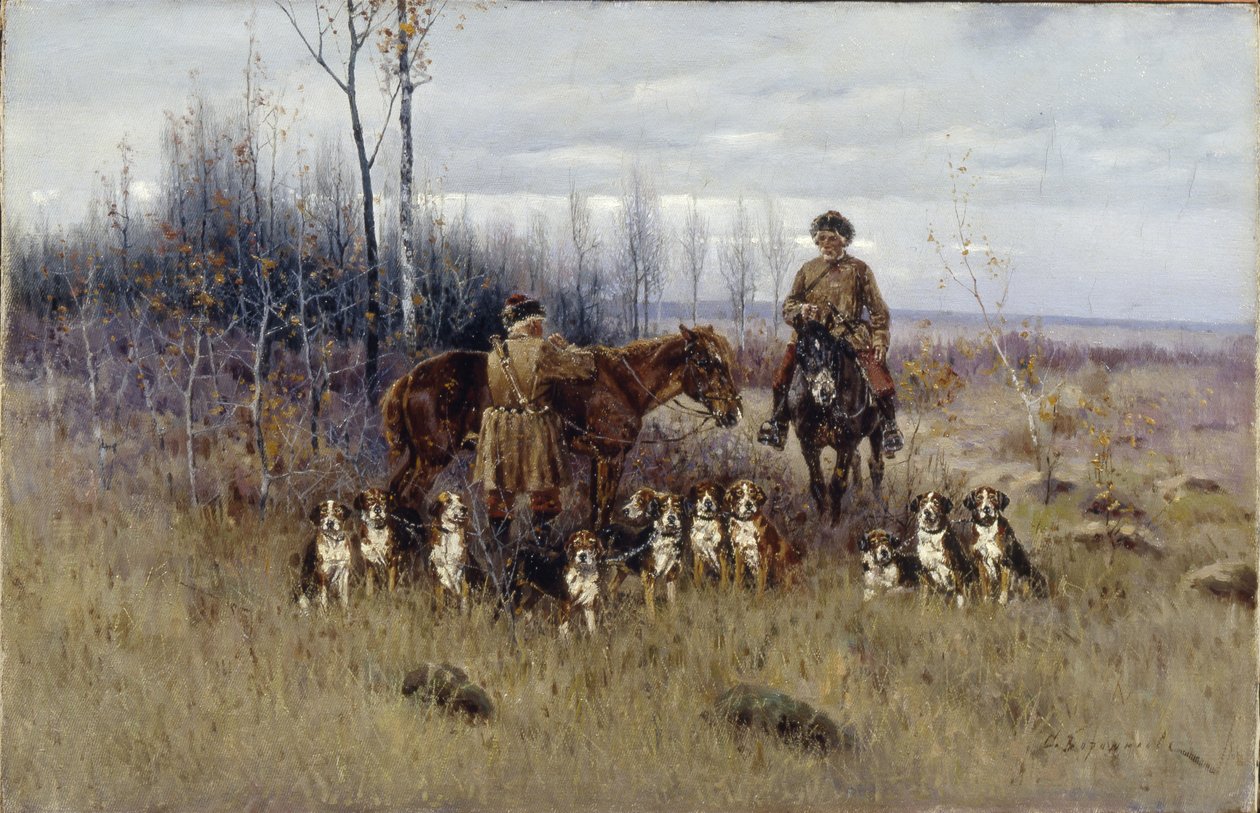caça à raposa de Sergey Semyonovich Voroshilov
