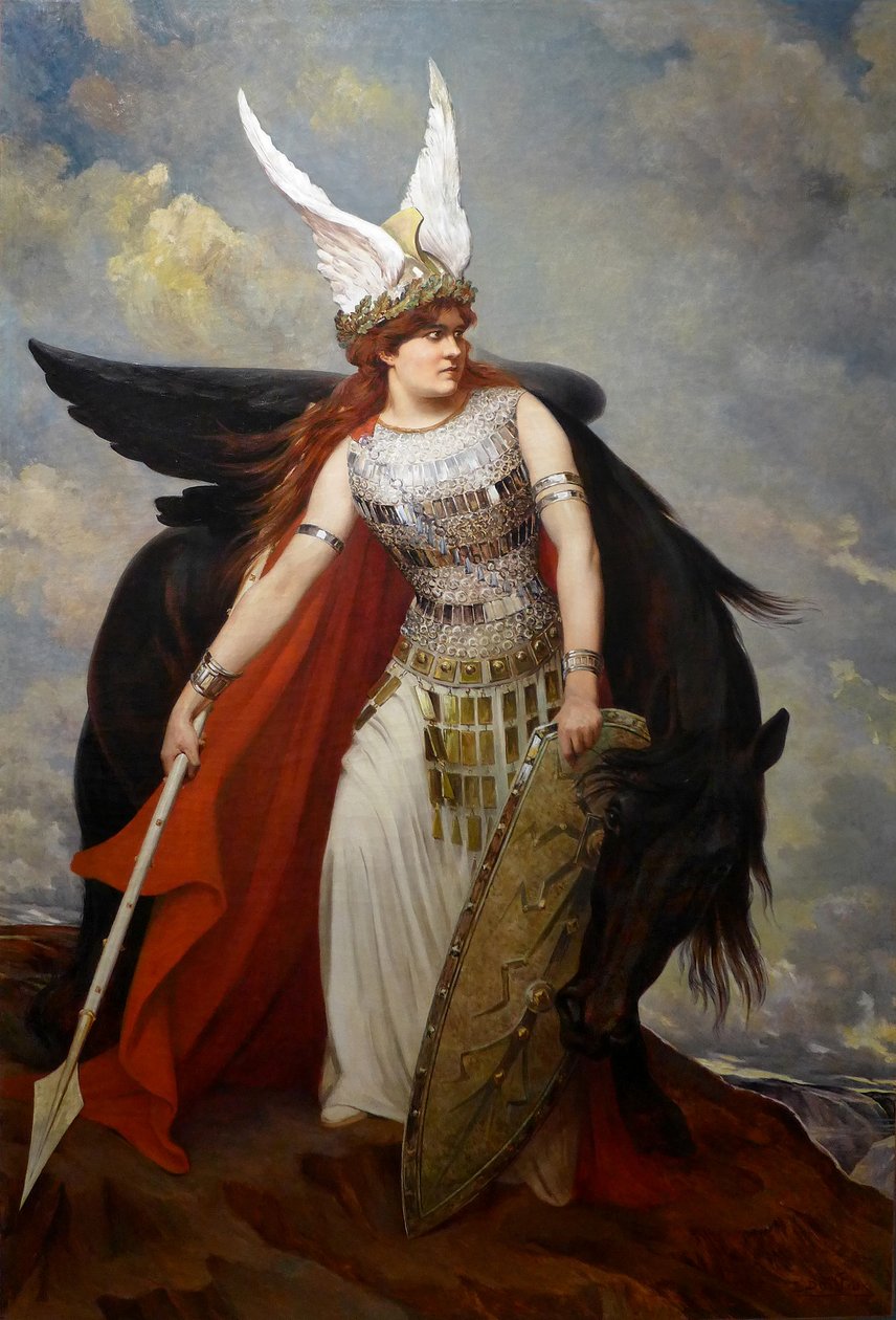 A Valquíria, século XX (óleo sobre tela) de Servais Joseph Detilleux