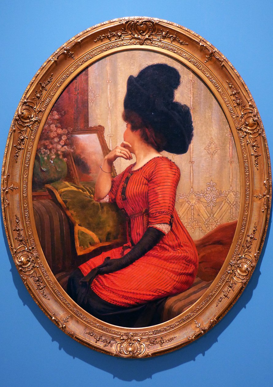 A Mulher de Vermelho de Servais Joseph Detilleux