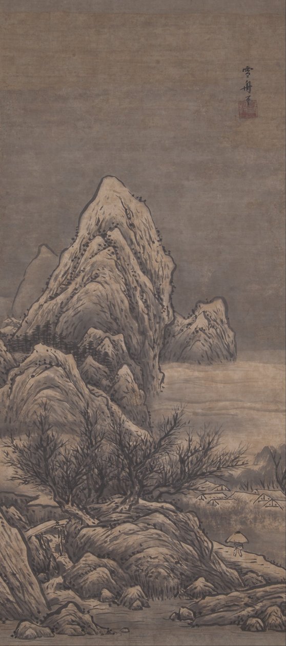 Paisagem de inverno de Sesshû Tôyô