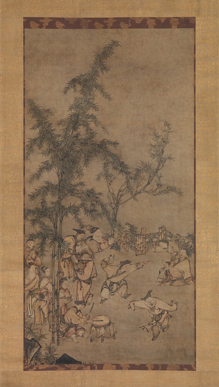 Sete Sábios do Bosque de Bambu, década de 1550. de Sesson Shukei
