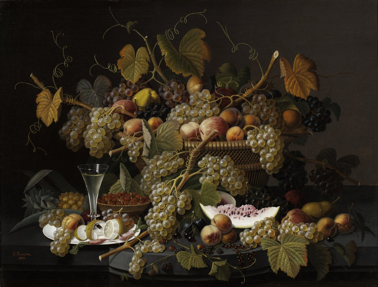 Fruta Ecstatic, 1852 de Severin Roesen