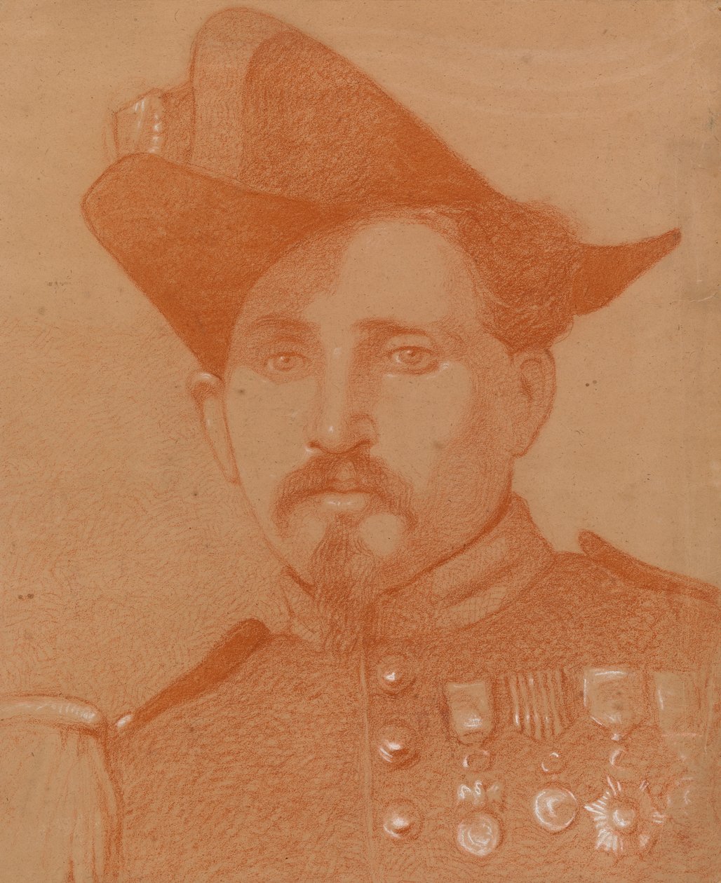 Retrato de um soldado italiano de Severin Falkman