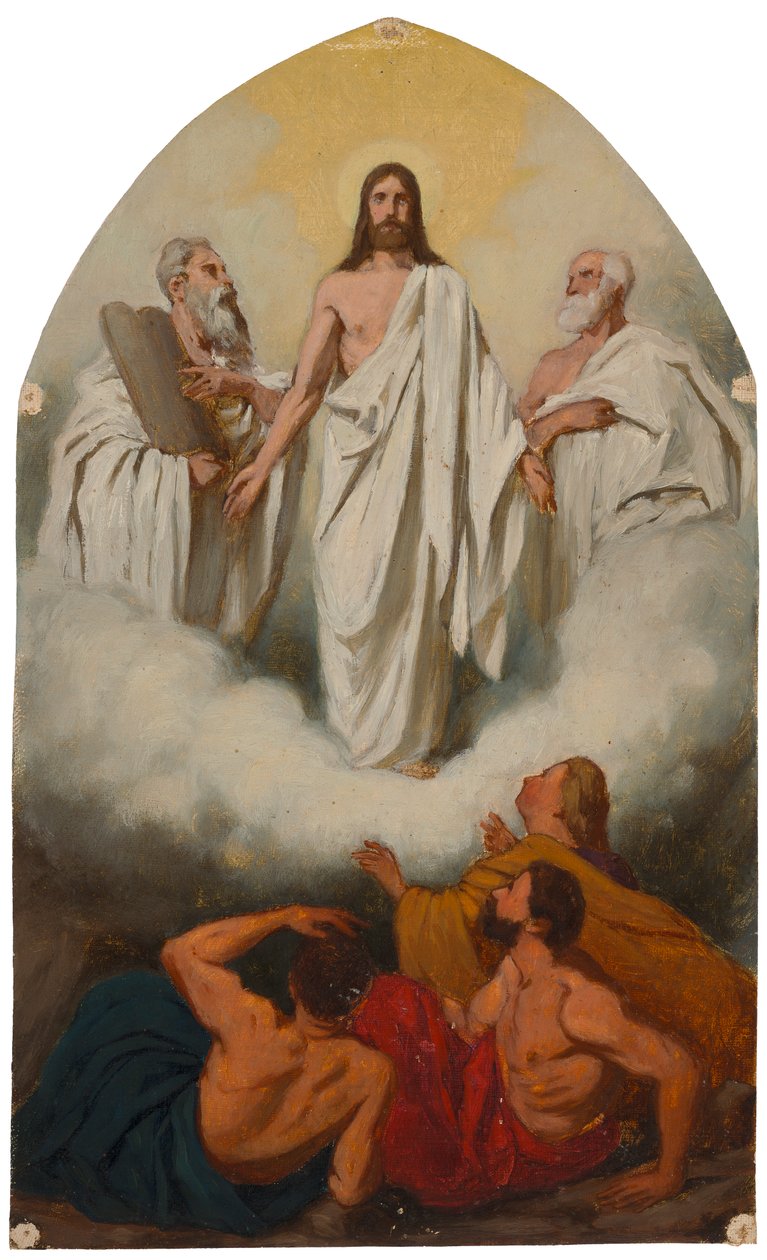 Projeto geral do retábulo da igreja de Huittinen A Transfiguração de Cristo de Severin Falkman
