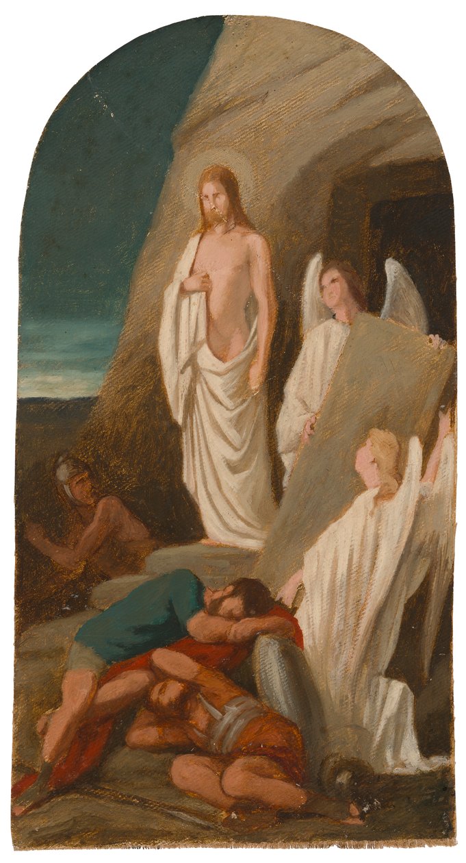 Desenho geral do retábulo da igreja de Sotkamo A ressurreição de Cristo de Severin Falkman