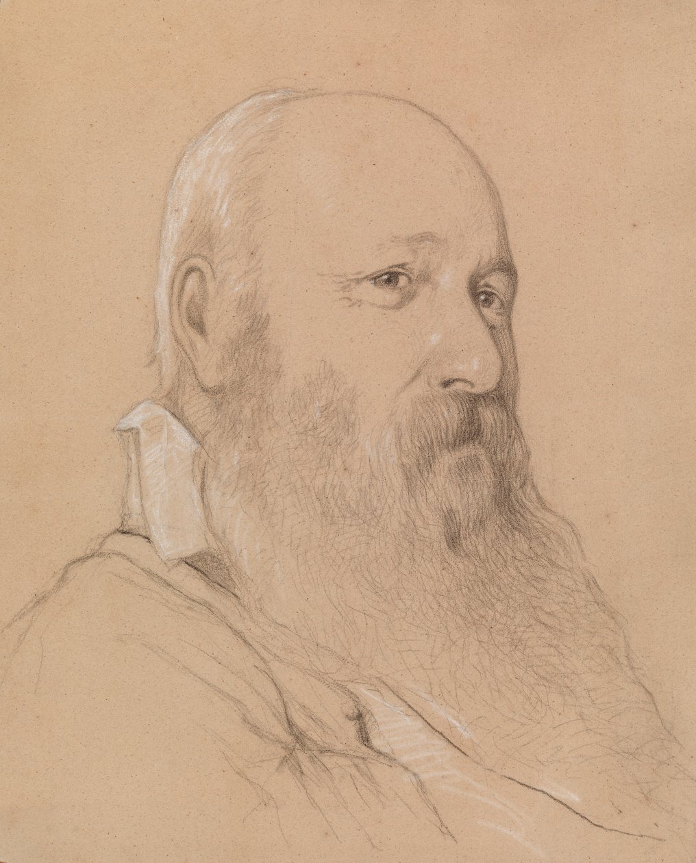 Retrato de um homem com barba de Severin Falkman