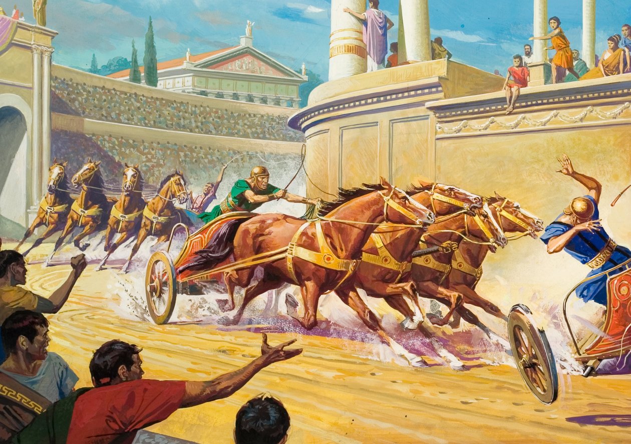 Corrida de bigas no Circo Máximo de Severino Baraldi