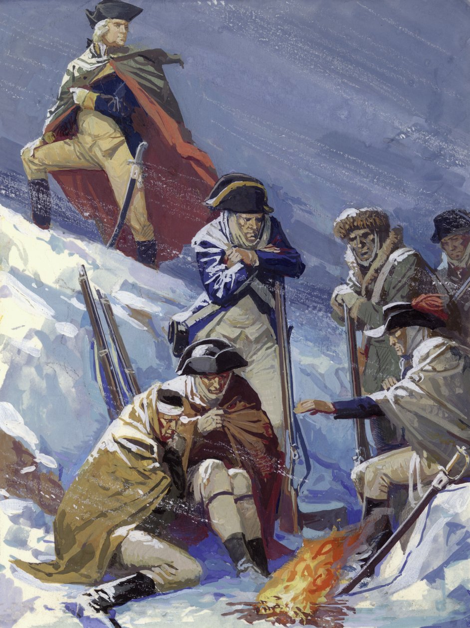 George Washington, quando era general, durante a Guerra da Independência Americana de Severino Baraldi