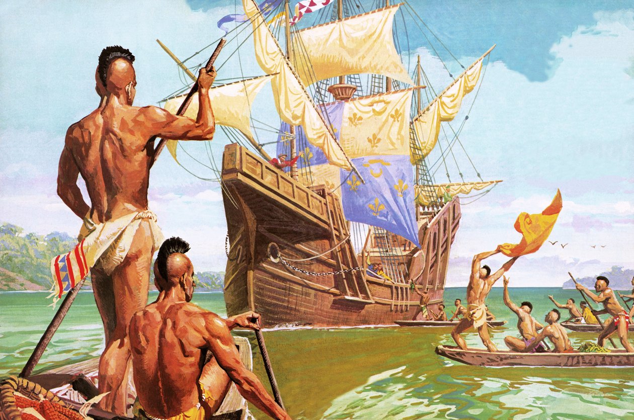 Giovanni da Verrazono, o primeiro europeu a ver o porto de Nova Iorque de Severino Baraldi