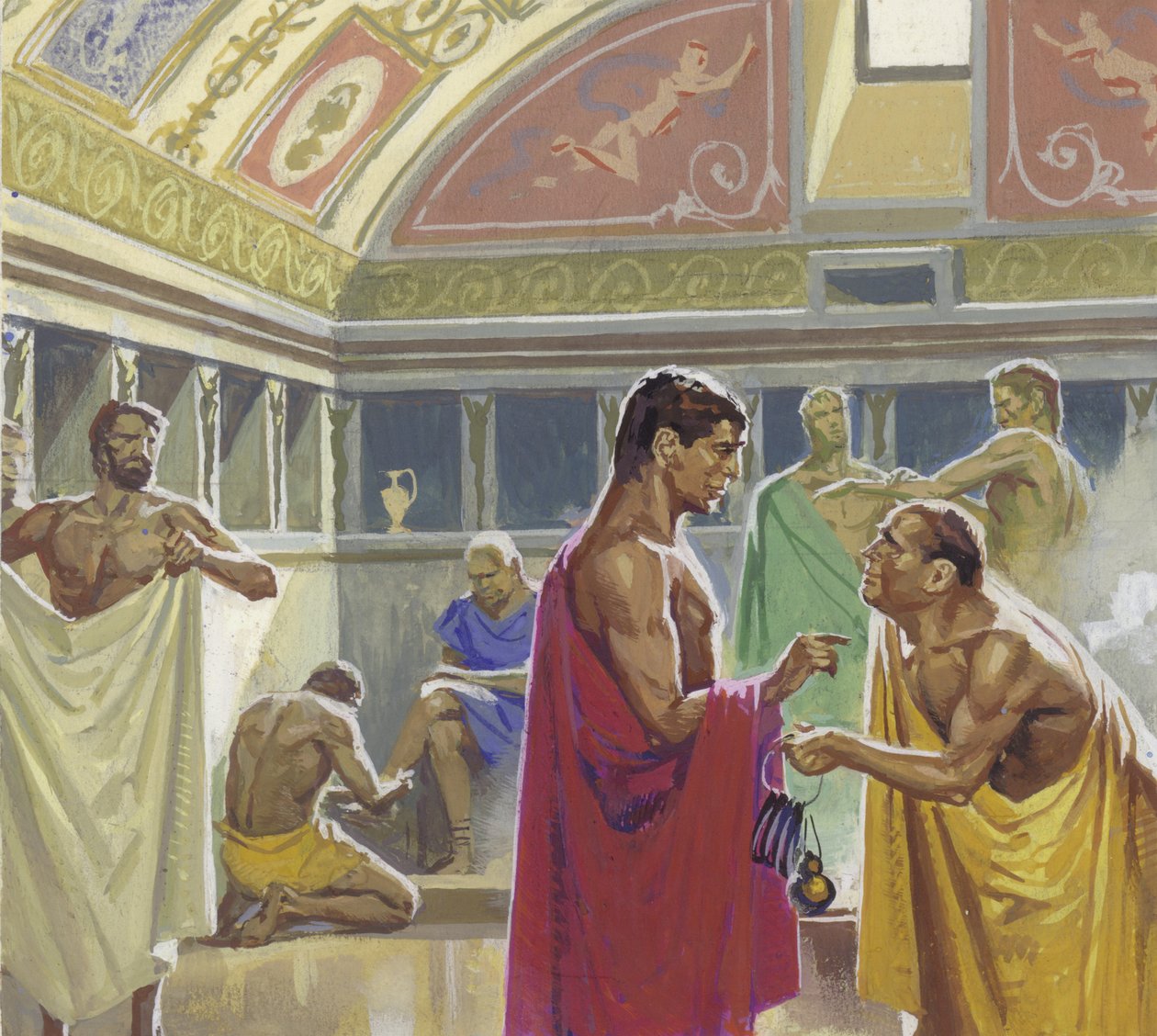 Banhos públicos na Roma antiga de Severino Baraldi