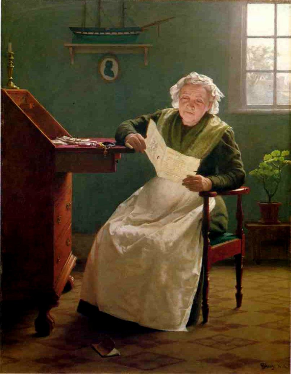 Querida Polly (óleo sobre tela) de Seymour Joseph Guy