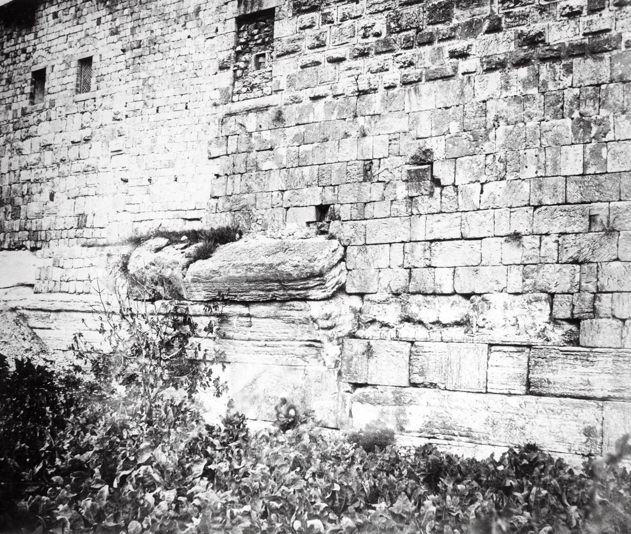 Arco de Robinson, Jerusalém, 1865 de Sgt. James M. McDonald