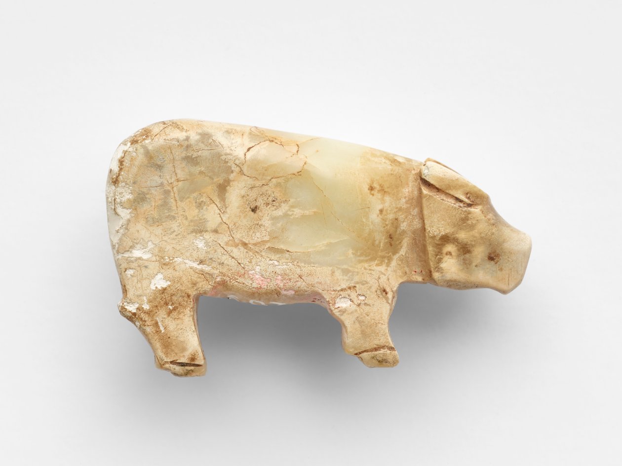 Pingente na forma de um búfalo de água, c.1100-1000 AC de Shang Dynasty Chinese School