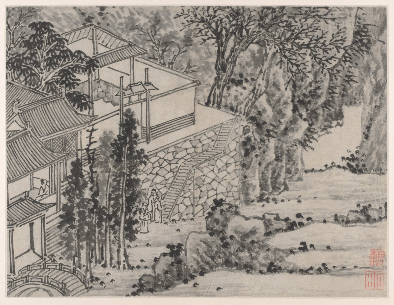 Doze Vistas de Tiger Hill, Suzhou: The Enlightened Stone Retreat de Shen Zhou