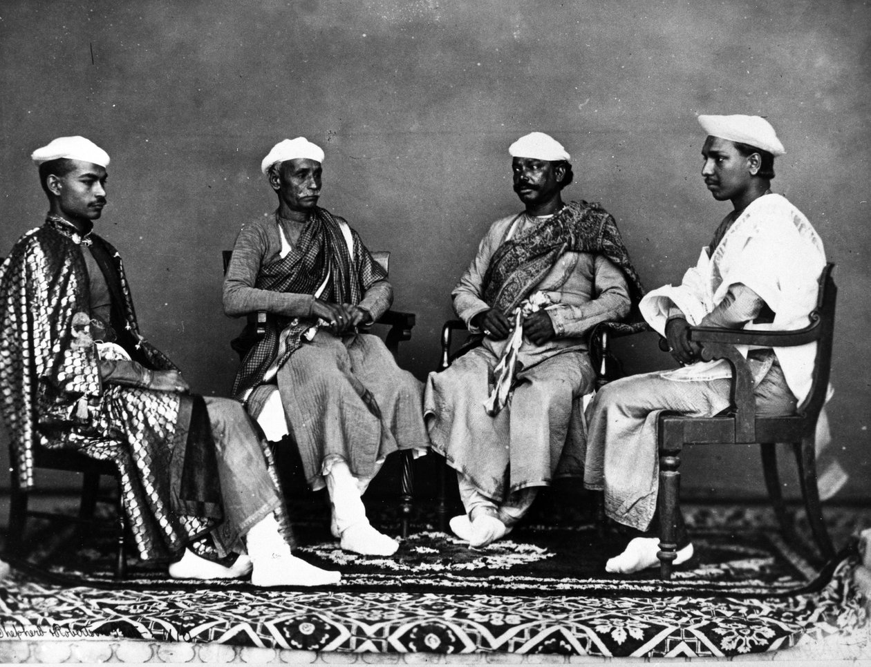 Banqueiros, Delhi, c.1863 de Shepherd and Robertson
