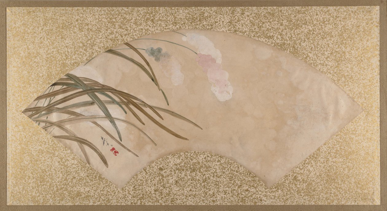 Flores e folhas, final do século XIX. de Shibata Zeshin