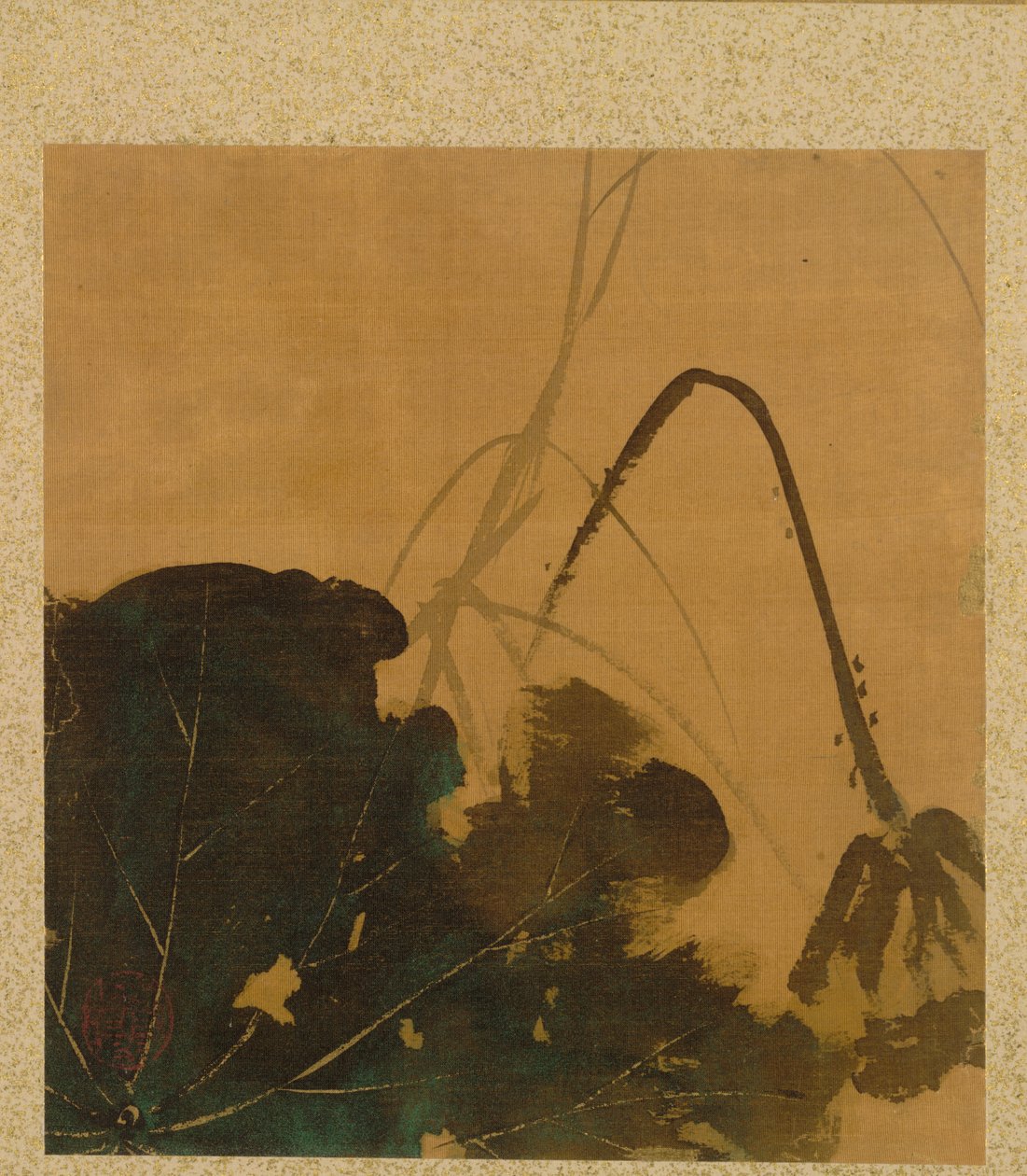 Lotus do Álbum de Pinturas do Venerável Zeshin de Shibata Zeshin