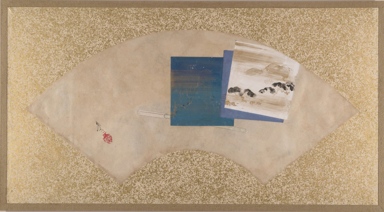 Três paisagens, final do século XIX. de Shibata Zeshin