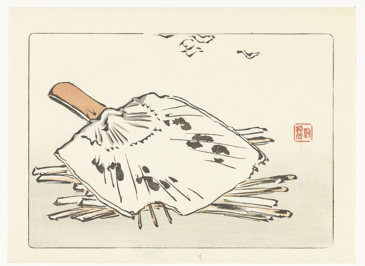 Ventilador e acendedor de Shibata Zeshin