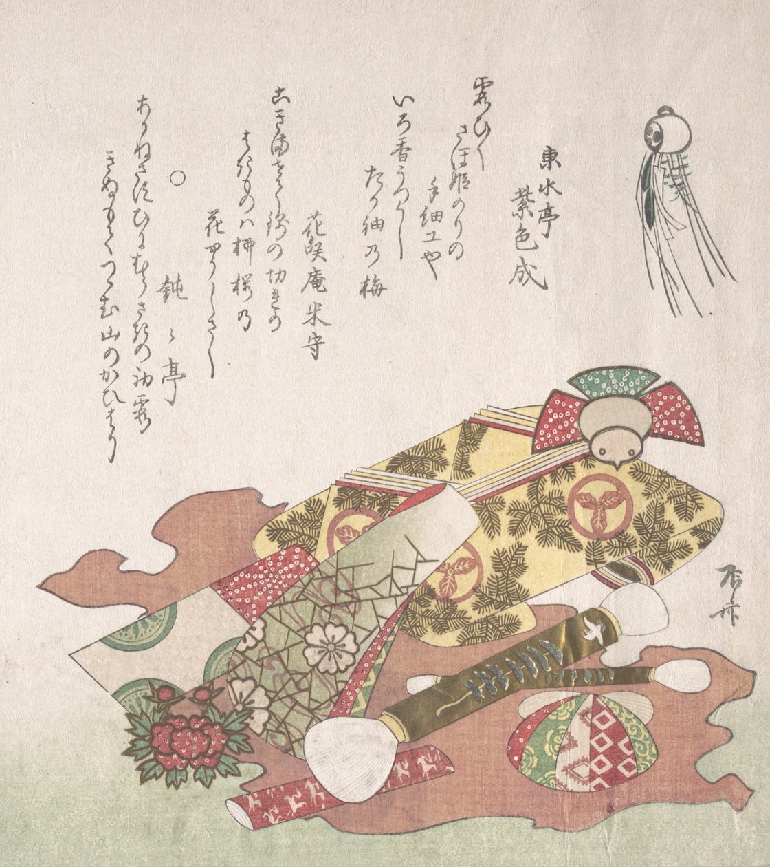 Pincéis e Ornamentos de Papel, séc. XIX., séc. XIX. de Shinsai