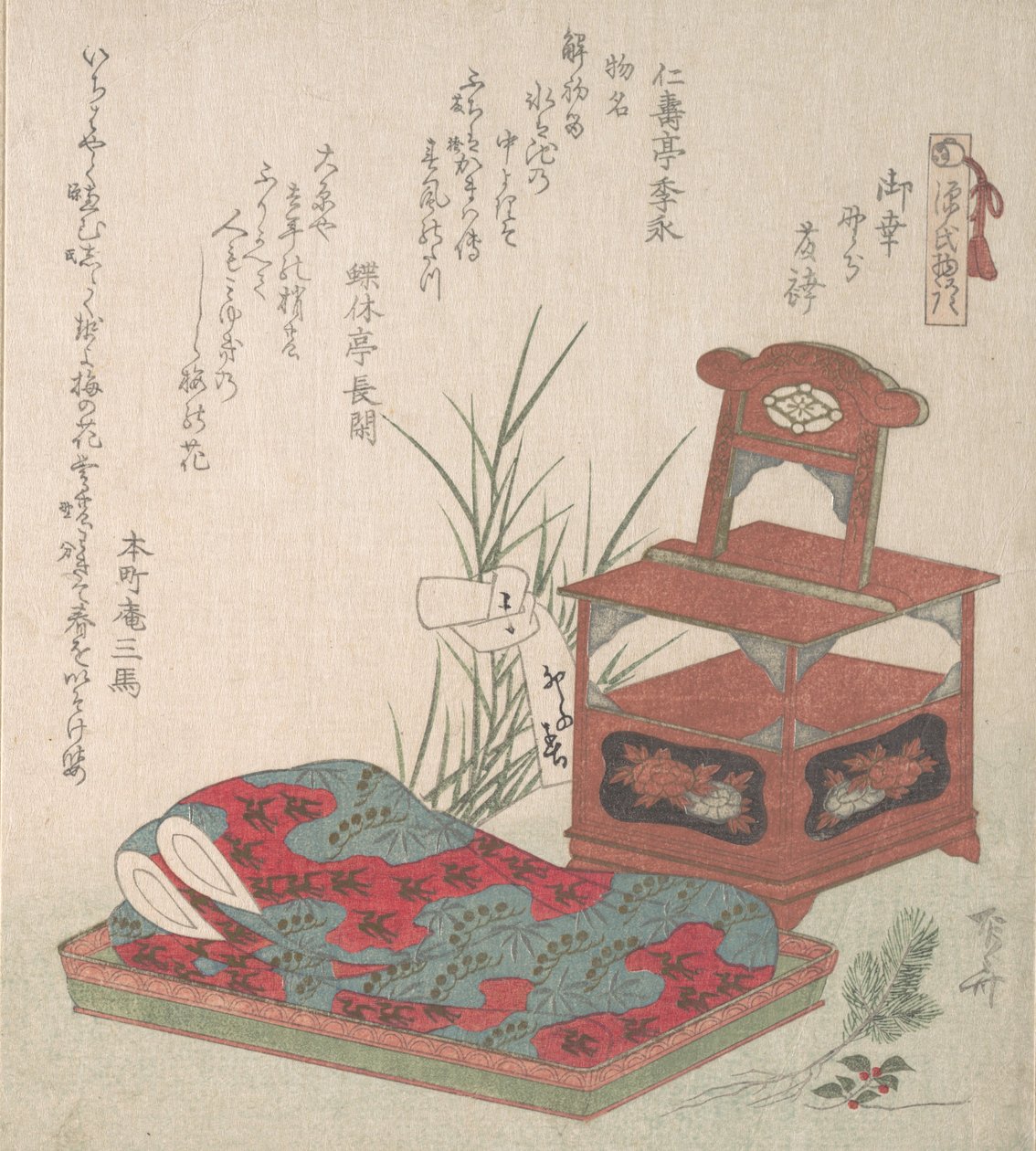 Armário para Banheiros e Roupas de Cama, provavelmente 1819., provavelmente 1819. de Shinsai