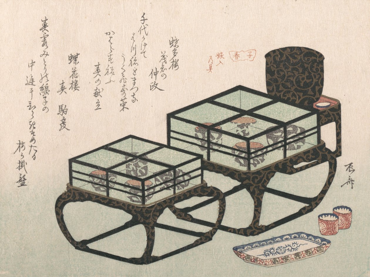 Pequenas mesas de jantar, provavelmente 1816., provavelmente 1816. de Shinsai