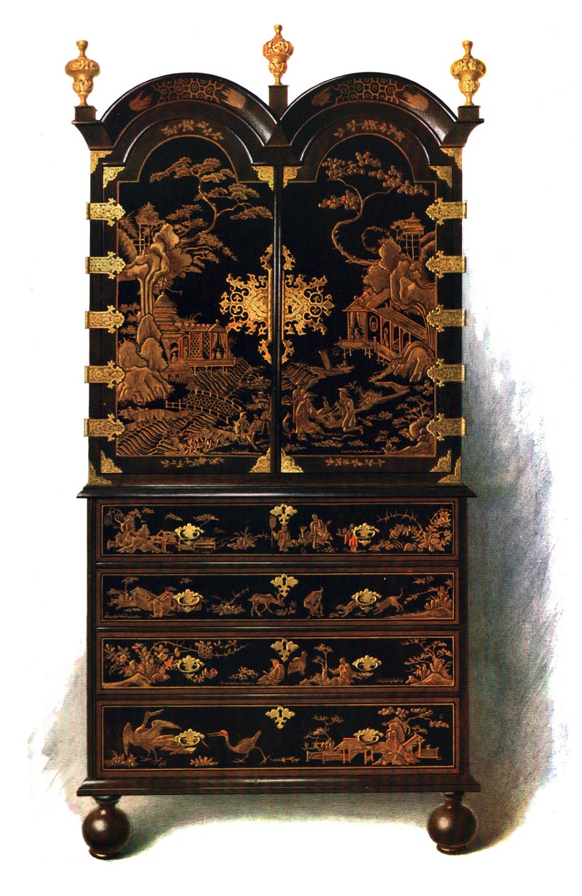 Armário de laca, 1905 de Shirley Charles Llewellyn Slocombe