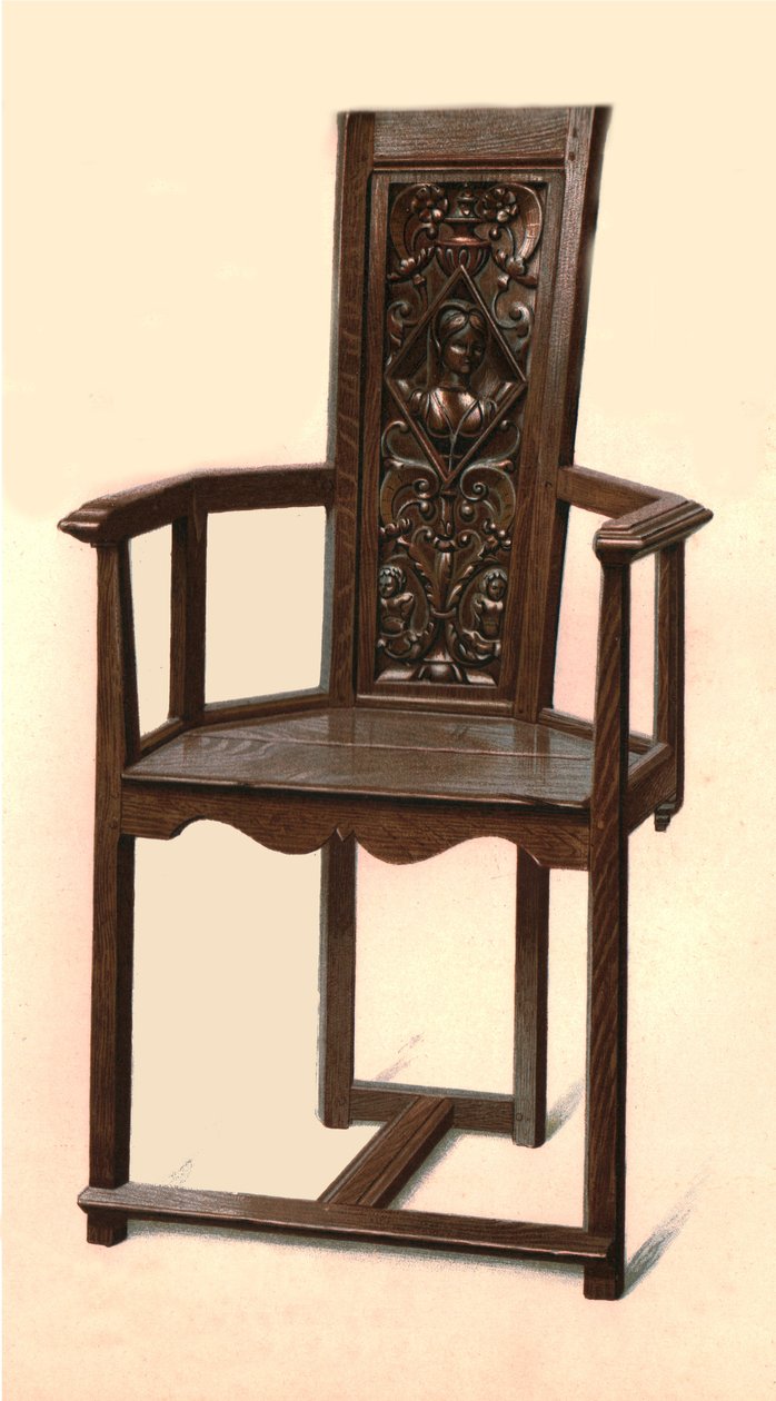 Cadeira de teixo, 1904 de Shirley Charles Llewellyn Slocombe